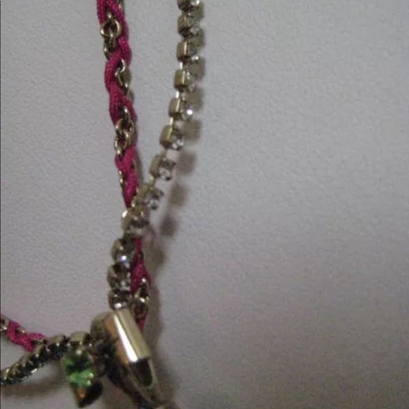 Betsey Johnson Crystal Cluster Pendant Necklace - Picture 3 of 8